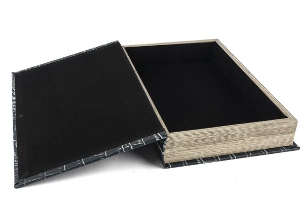 Mikasa Moor Siyah Gold Alligator Kitap Kutu 35x24x3cm