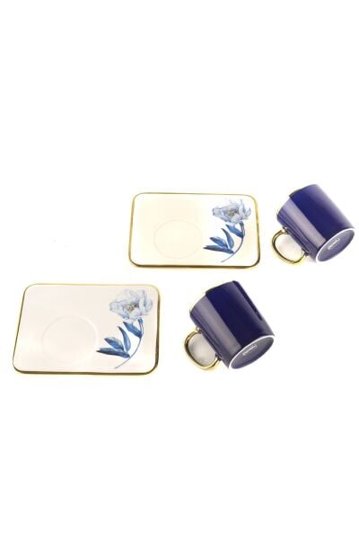 Mikasa Moor Navy Flower 2'li Kahve Fincanı