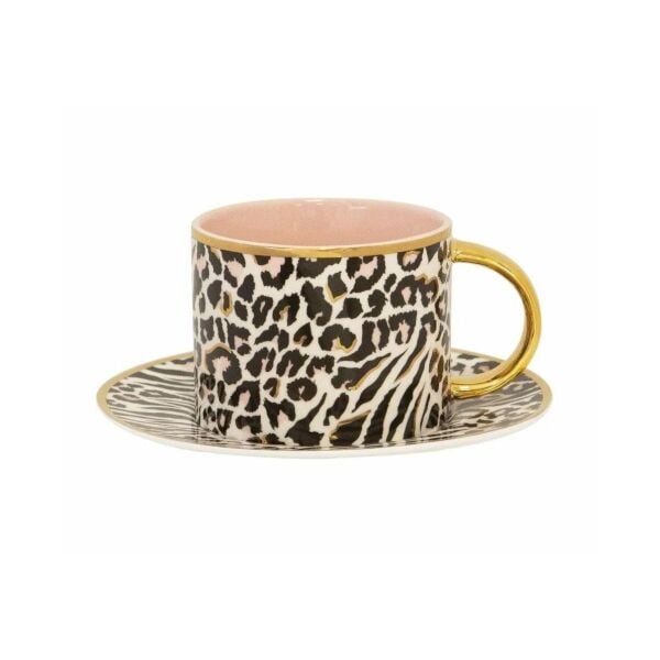 Cristina Re Teacup Saucer Safari Leopard