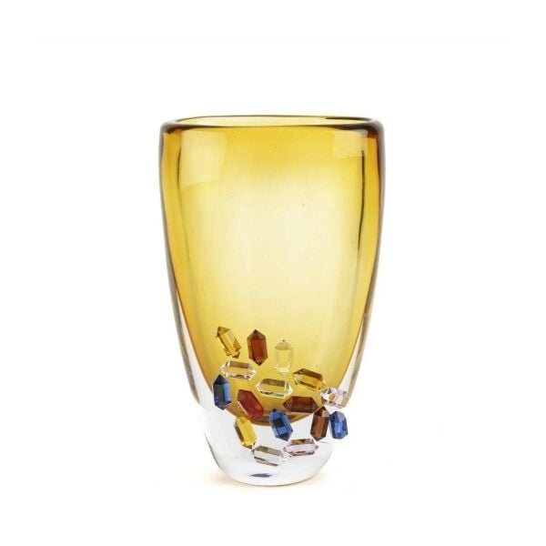 Mikasa Moor Crystal Amber Cam Vazo 13x17x30cm