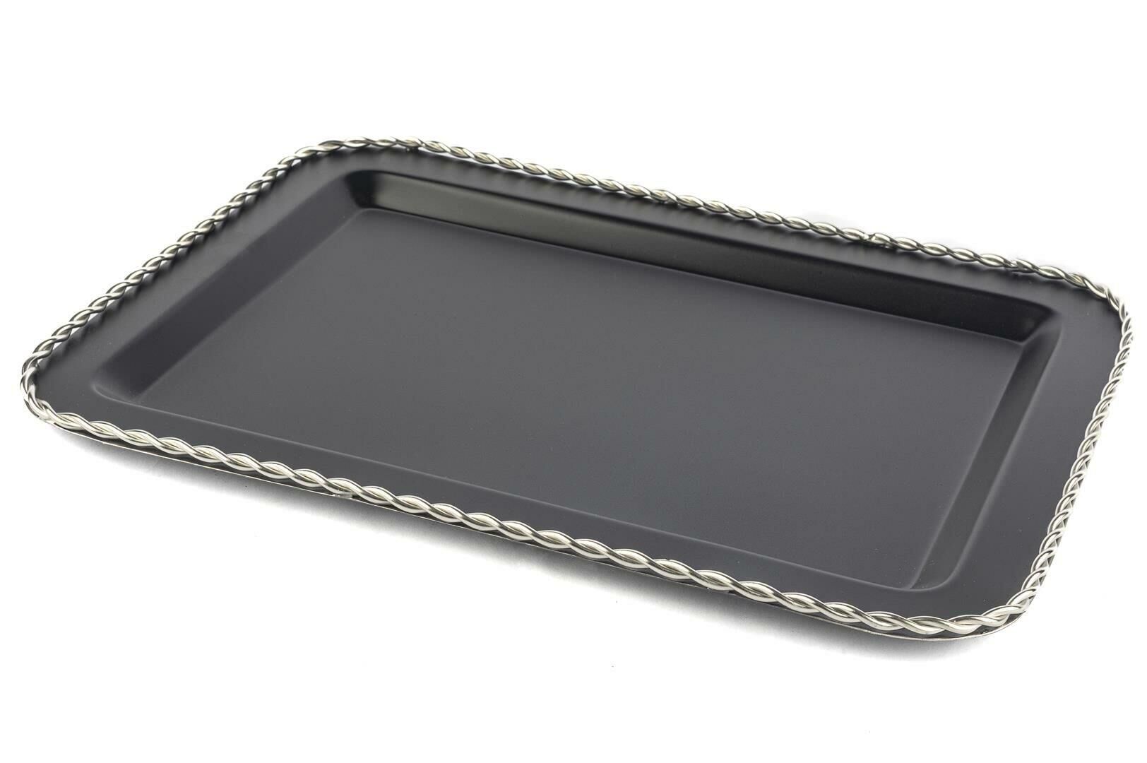 Mikasa Moor Siyah Dikdörtgen Tepsi 42x30 cm