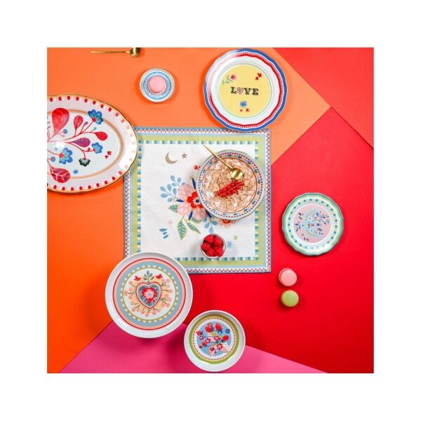 Baci Milano Mamma Mia Love Yazılı Tabak 22 Cm