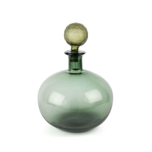 Mikasa Moor Virella Yeşil Cam Kapaklı Vazo 26x36cm