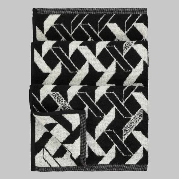 Sarev Maura Havlu Siyah 50x90