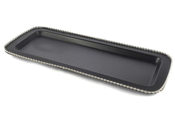 Mikasa Moor Siyah Dikdörtgen Tepsi 50x21 cm
