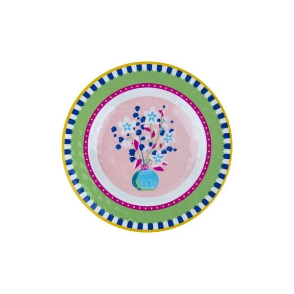 Baci Milano Mamma Mia 6lı Vazo Desenli Tabak Seti 21,5