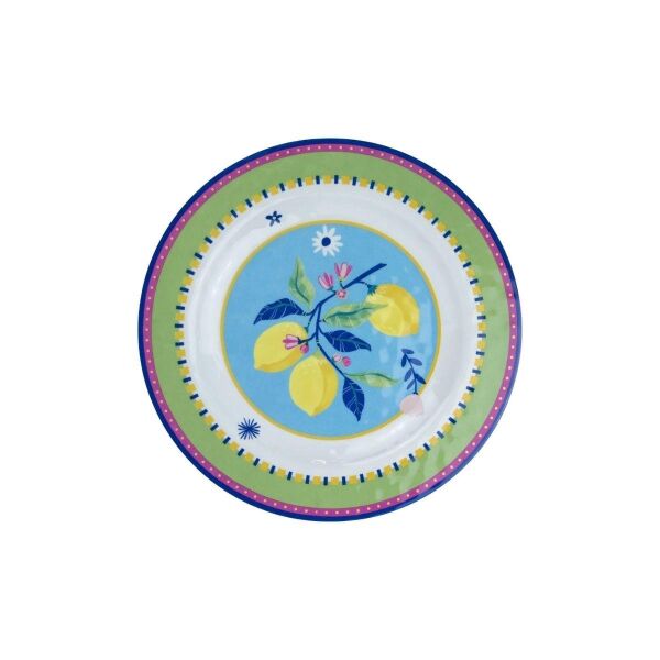 Baci Milano Mamma Mia 6'lı Limon Desenli Yemek Tabağı Seti 28 cm