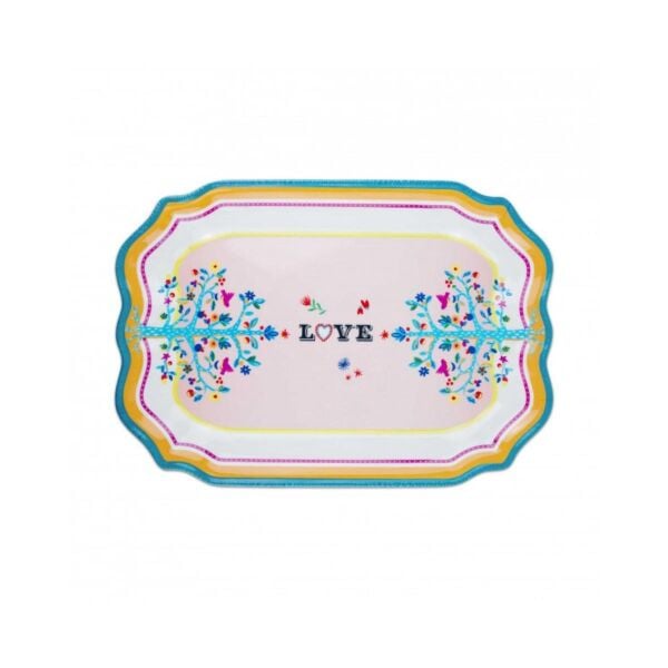 Baci Milano Mamma Mia Love Yazılı Tepsi 33cmx47cm