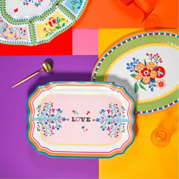 Baci Milano Mamma Mia Love Yazılı Tepsi 33 cm x 47 cm