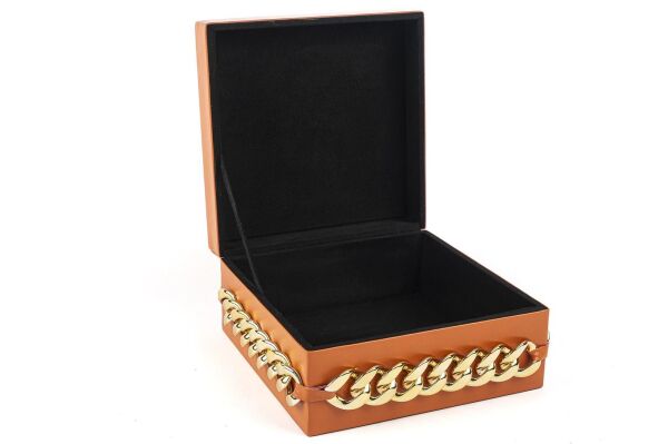 Mikasa Moor Turuncu Glod Takı Kutusu 22x22x11 cm