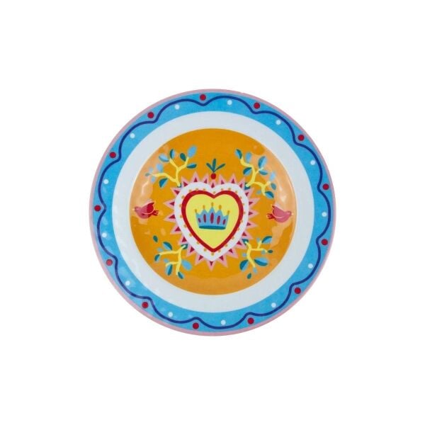 Baci Milano Mamma Mia 6lı Kalp Desenli Tabak Seti 21,5cm