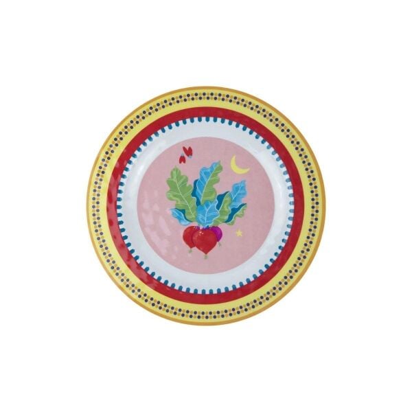 Baci Milano Mamma Mia 6lı Turp Desenli Yemek Tabağı 28cm