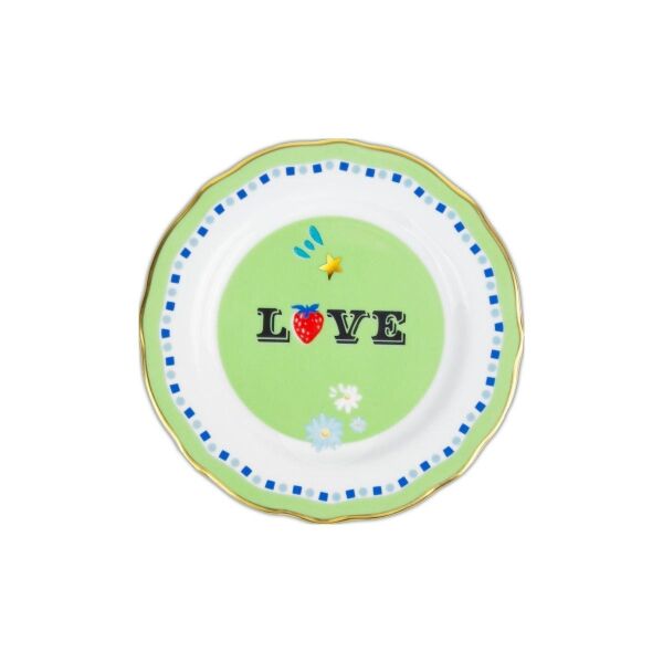 Baci Milano Mamma Mia Love Yazılı Tabak 16 Cm