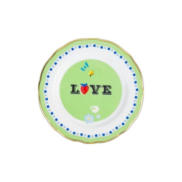 Baci Milano Mamma Mia Love Yazılı Tabak 16 Cm