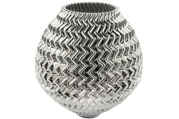 Mikasa Moor Gümüş Porselen Vazo 30 cm