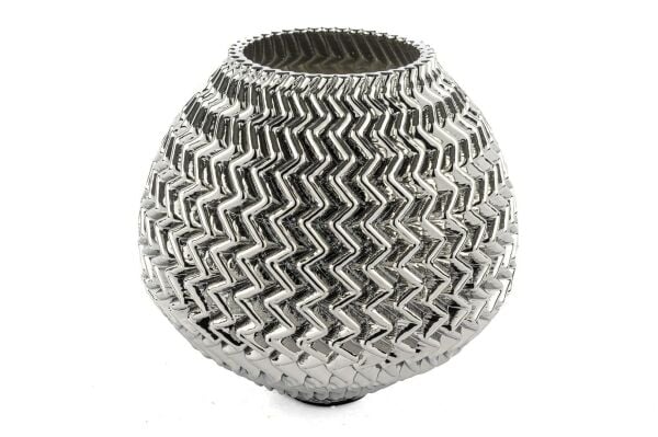 Mikasa Moor Gümüş Porselen Vazo 23 cm