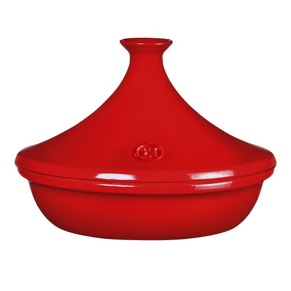 Emile Henry Ateşe Dayanıklı Tajin 32 cm 5 Lt Kırmızı/Burgundy