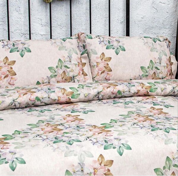 Nazik Home Shadow Dijital Nevresim Takımı Bej Çift Kişilik