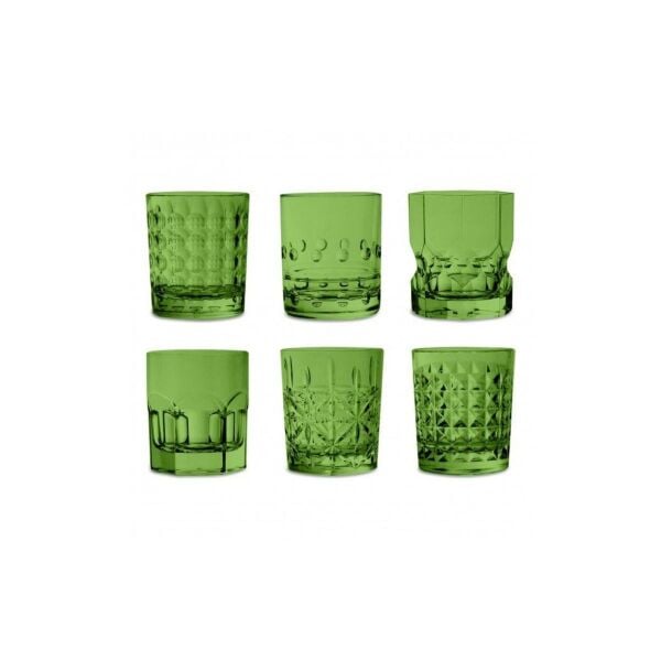 Baci Milano Crystal Touch 6lı Bardak Seti 300ml Yeşil