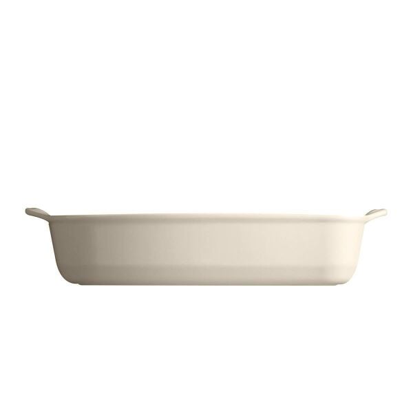 Emile Henry Fırın Kabı Dikdörtgen 36x23 cm Krem