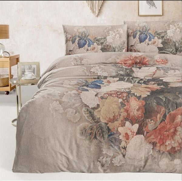 Nazik Home Pavia Dijital Baskı Nevresim Takımı Kahverengi King Size