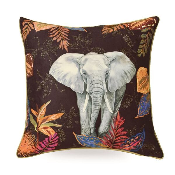 Easy Life Polyester Dolgulu Kırlent 43 x 43 cm - Fil Desenli