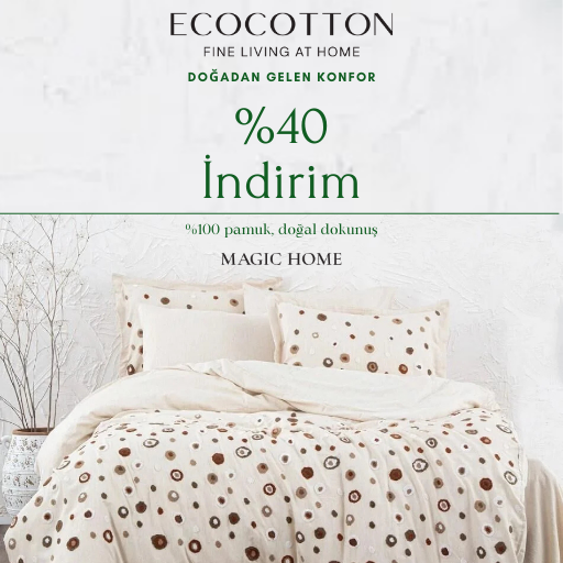 Ecocotton Markalı Ürünlerde %40 İndirim!