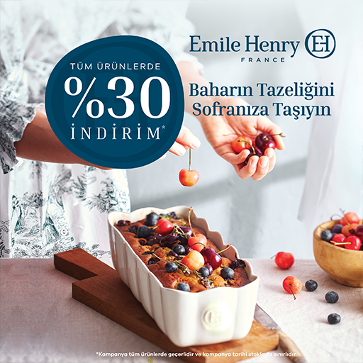Emile Henry Markalı Ürünlerde %30 İndirim!