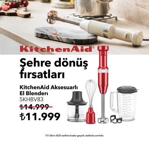 KitchenAid Aksesuarlı El Blenderi (5KHBV83): ₺14.9