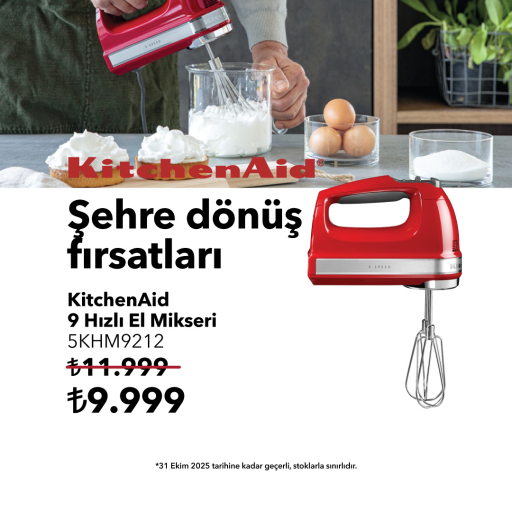 KitchenAid 9 Hızlı El Mikseri (5KHM9212): ₺11.999 